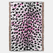 PixDezines DIY kleur/cheetah print Deken (Voorkant Verticaal)
