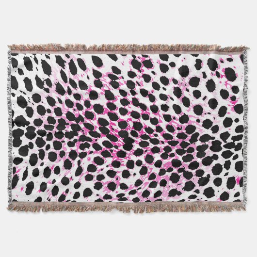 PixDezines DIY kleur/cheetah print Deken (Voorkant)