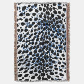 PixDezines DIY kleur/cheetah print Deken (Voorkant Verticaal)