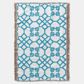 PixDezines DIY kleur/chinoise trellis Deken (Voorkant Verticaal)