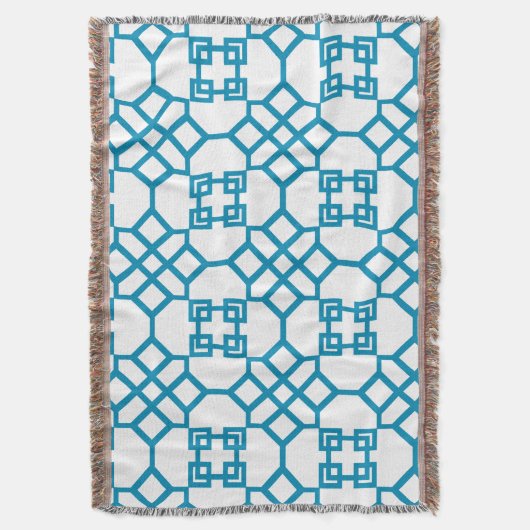 PixDezines DIY kleur/chinoise trellis Deken (Voorkant Verticaal)