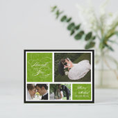 PixDezines DIY Kleur/Damask Foto's Dank u Briefkaart (Staand voorkant)