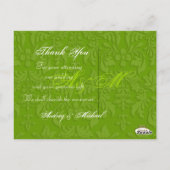 PixDezines DIY Kleur/Damask Foto's Dank u Briefkaart (Achterkant)