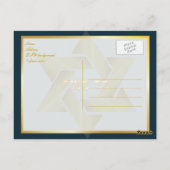 PixDezines DIY-kleur/dankuwel/klassieke Mitzvah Briefkaart (Achterkant)