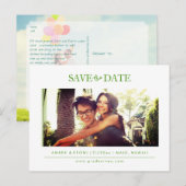 PixDezines DIY-kleur De datum opslaan Aankondigingskaart (Voorkant / Achterkant)