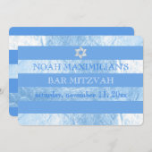 PixDezines DIY kleur/faux folie strepen bar mitswa Kaart (Voorkant / Achterkant)