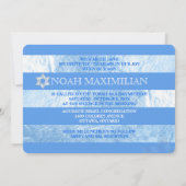 PixDezines DIY kleur/faux folie strepen bar mitswa Kaart (Achterkant)