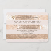 PixDezines DIY kleur/faux folie strepen bar mitswa Kaart (Achterkant)