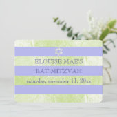 PixDezines DIY kleur/faux folie strepen bat mitzva Kaart (Staand voorkant)