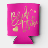 PixDezines DIY Kleur Faux Goud Bruidsmeisje Blikjeskoeler (Voorkant)