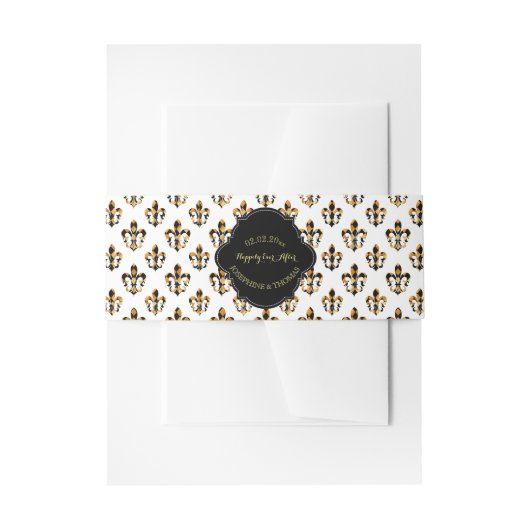 PixDezines DIY kleur/fleur de lis Uitnodigingen Wikkel (Voorkant Voorbeeld)