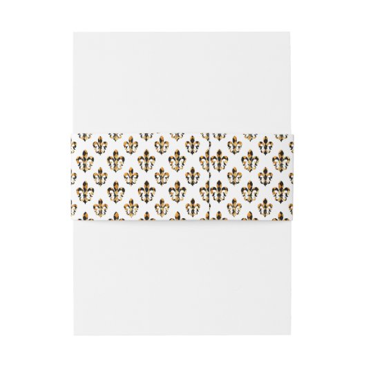 PixDezines DIY kleur/fleur de lis Uitnodigingen Wikkel (Achterkant Voorbeeld)