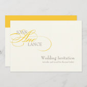 PixDezines DIY kleur, geel. fancy lettertype... Kaart (Voorkant / Achterkant)