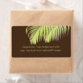 PixDezines DIY kleur! groene palmschijfjes Etiket (Insitu)
