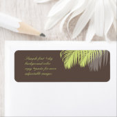 PixDezines DIY kleur! groene palmschijfjes Etiket (Insitu)