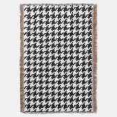 PixDezines DIY Kleur Houndstooth Patroon Deken (Voorkant Verticaal)