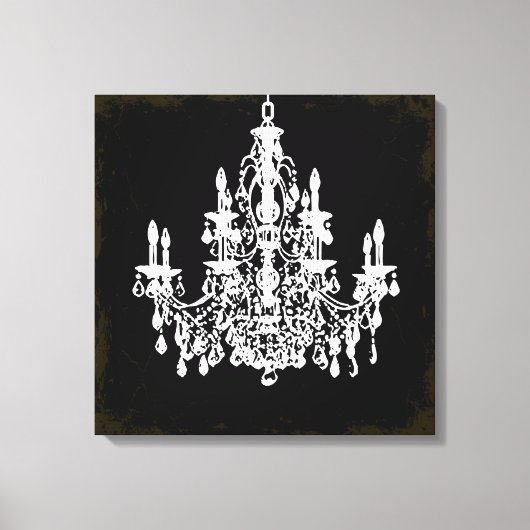 PixDezines  DIY kleur/kristal kroonluchter Canvas Afdruk (Voorkant)