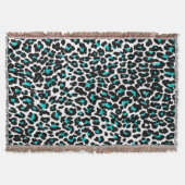 PixDezines DIY-kleur/leopardafdruk Deken (Voorkant)