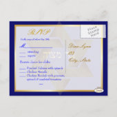 PixDezines diy kleur/mtizvah rsvp voor 5x7 Uitnodi Uitnodiging Briefkaart (Achterkant)