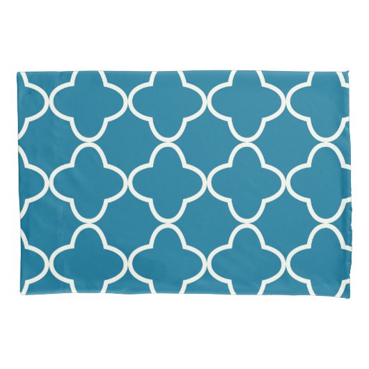 PixDezines DIY kleur/Quatrefoil Patroon Kussensloop (Voorkant-Links)