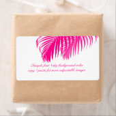 PixDezines DIY kleur! roze palmschijfjes Etiket (Insitu)