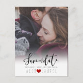 PixDezines DIY kleur/Save onze Datum/Kalligrafie Briefkaart (Voorkant)