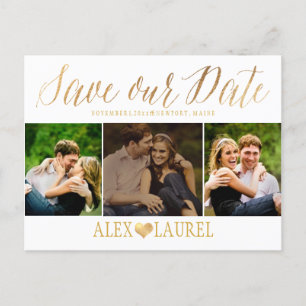 PixDezines DIY kleur/Sla je Date/Fun Script op Aankondigingskaart