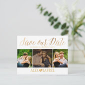 PixDezines DIY kleur/Sla je Date/Fun Script op Aankondigingskaart (Staand voorkant)