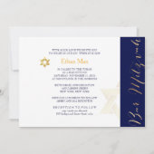 PixDezines DIY kleur/Stijlvol Manuscript/Bar Mitzv Kaart (Achterkant)