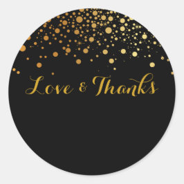 PixDezines DIY kleur/verblind/gouden vlekken Ronde Sticker