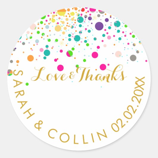 PixDezines DIY-kleur/verblinde/regenboogspecs Ronde Sticker (Voorkant)