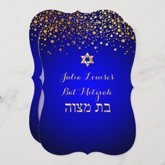 PixDezines DIY kleur/verblinde vleermuis mitswa Kaart (Voorkant / Achterkant)