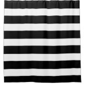 PixDezines DIY kleur verstelbaar zwart wit Douchegordijn (Voorkant)