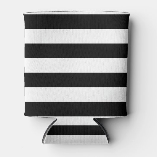 PixDezines DIY kleur verstelbare witte strepen Blikjeskoeler (Voorkant)