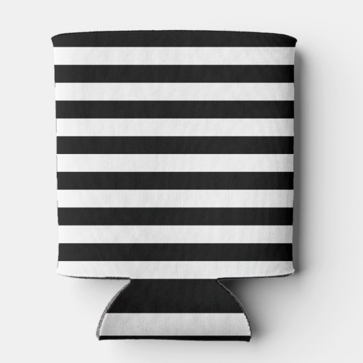 PixDezines DIY kleur verstelbare witte strepen Blikjeskoeler (Achterkant)