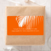 PixDezines DIY kleur! witte palmschijfjes Etiket (Insitu)