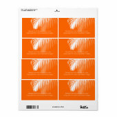 PixDezines DIY kleur! witte palmschijfjes Etiket (Full Sheet)