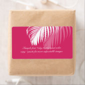 PixDezines DIY kleur! witte palmschijfjes Etiket (Insitu)