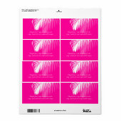 PixDezines DIY kleur! witte palmschijfjes Etiket (Full Sheet)