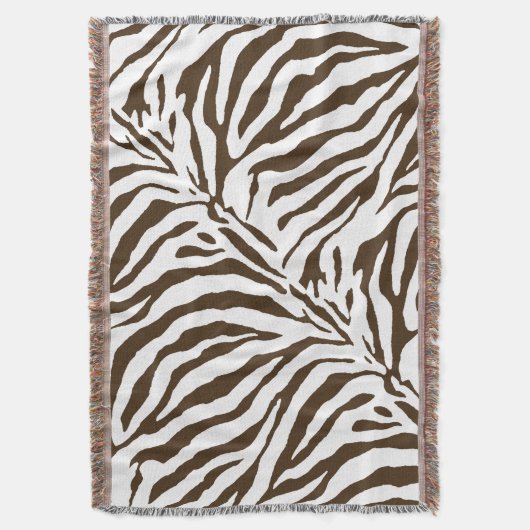 PixDezines DIY kleur/zebra print Deken (Voorkant Verticaal)