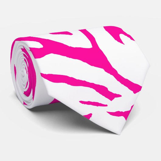 PixDezines DIY kleur zebra print Stropdas (Opgerold)