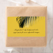 PixDezines DIY kleur! zwarte palmschijfjes Etiket (Insitu)