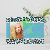 PixDezines diy kleuren/2012 Afstudeerders, cheetah Kaart (Staand voorkant)