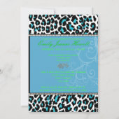 PixDezines diy kleuren/2012 Afstudeerders, cheetah Kaart (Achterkant)