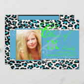 PixDezines diy kleuren/2012 Afstudeerders, cheetah Kaart (Voorkant / Achterkant)