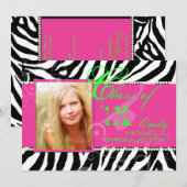 PixDezines diy kleuren/2012 Afstudeerders, zebraaf Kaart (Voorkant / Achterkant)