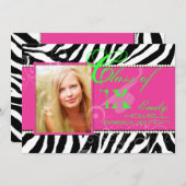 PixDezines diy kleuren/2016 Afstudeerders, zebraaf Kaart (Voorkant / Achterkant)