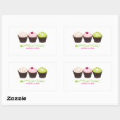 PixDezines diy kleuren, cupcake Rechthoekige Sticker (Vel)