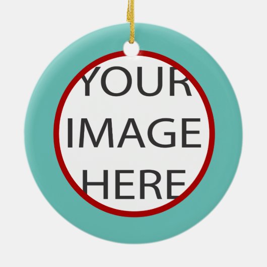 PixDezines DIY kleuren/fotolijsten/kerst Keramisch Ornament (Achterkant)