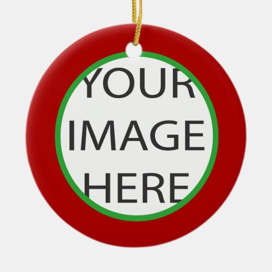PixDezines DIY kleuren/fotolijsten/kerst Keramisch Ornament (Voorkant)